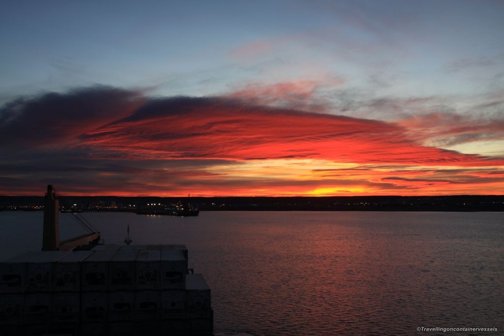 Sunset in The South Atlantic Ocean