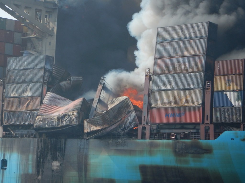 Update: Maersk Honam Fire Incident, 4 Dead and 1 Crew Still Missing ...