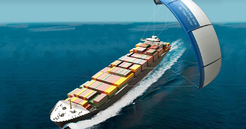 Kite Pulls Ship Across Atlantic