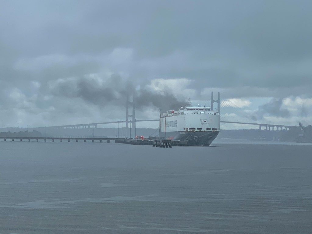 car carrier vessel fire