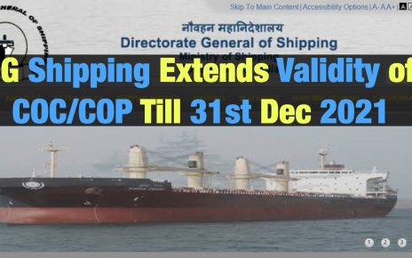 DG Shipping Extends COC/COP validity