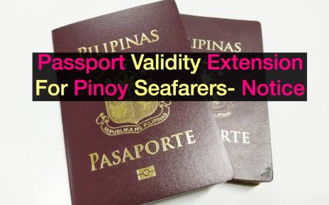 Extension of Validity of Passports for OFWs