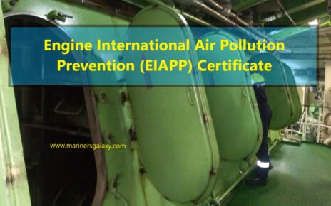 Engine International Air Pollution Prevention (EIAPP) Certificate