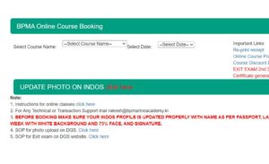 bp marine academy, bp marine online course booking